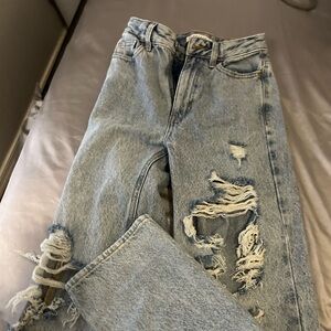 pacsun jeans ripped size 22